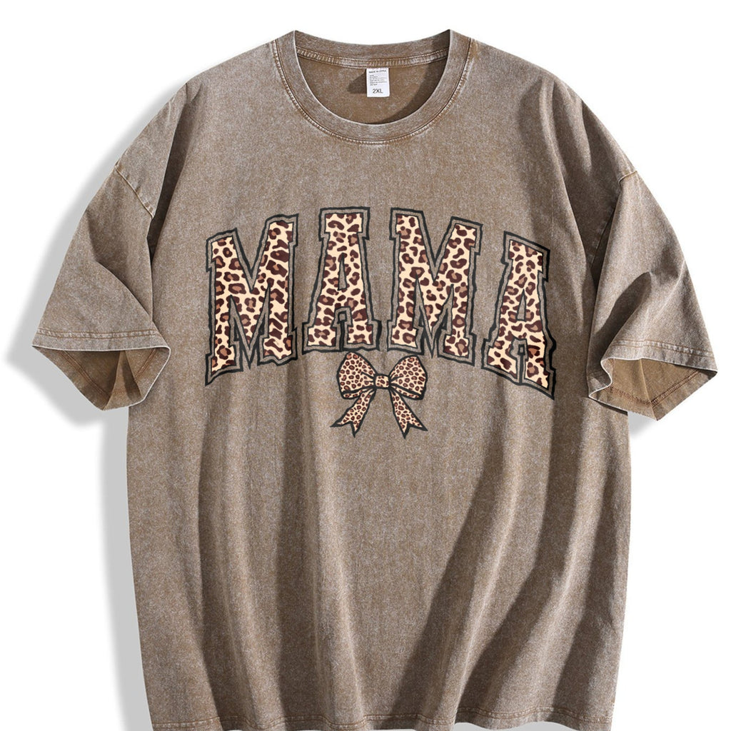 Leopard Mama Vintage Washed T-Shirt product image 3