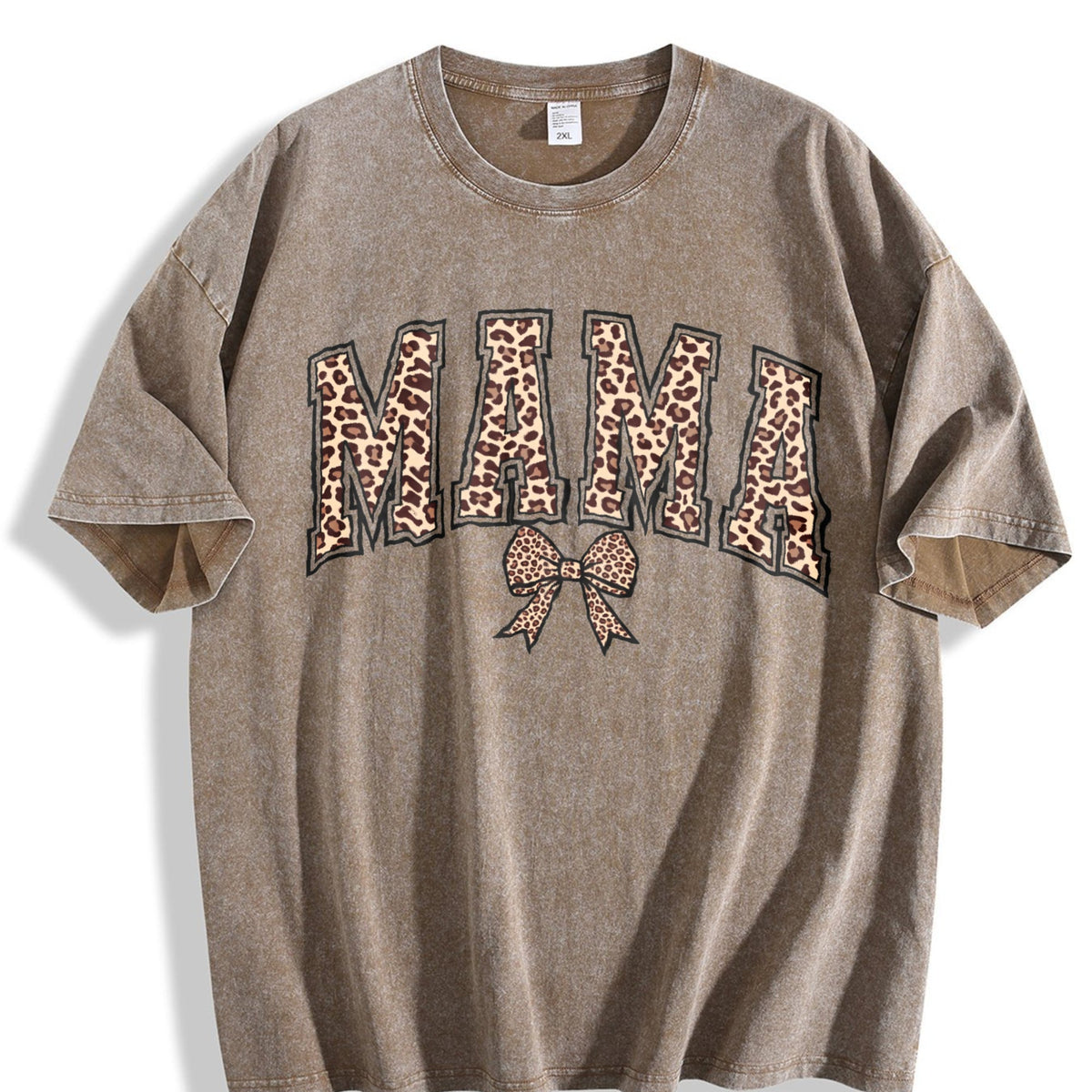Leopard Mama Vintage Washed T-Shirt product image 3