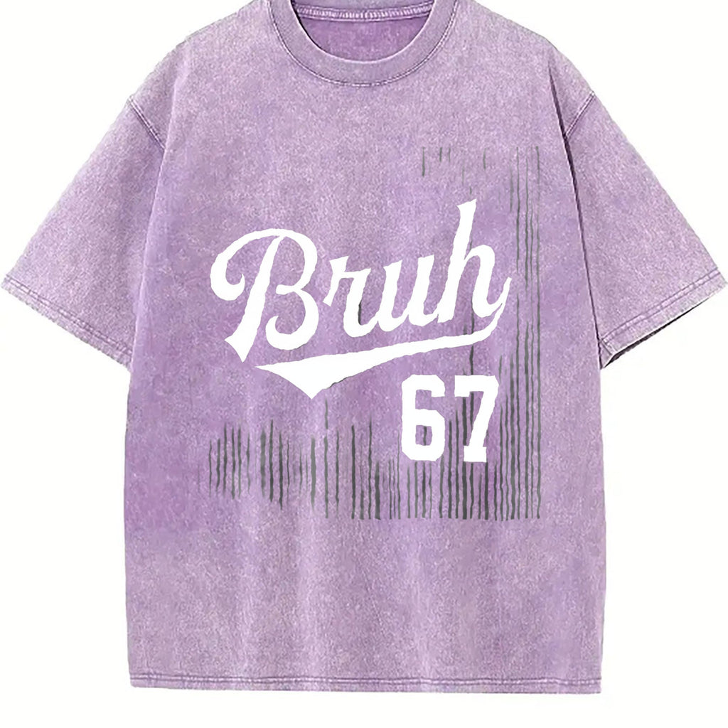 Bruh Six Seven Vintage Washed T-Shirt product image 6