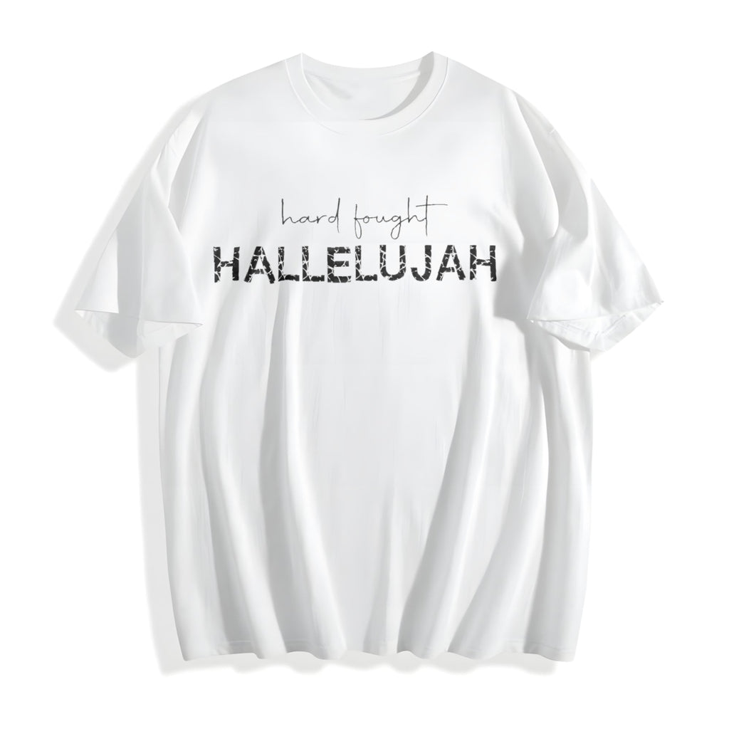 Dark Grey - Short-sleeved With Hallelujah And Hard Paid Off product image 2