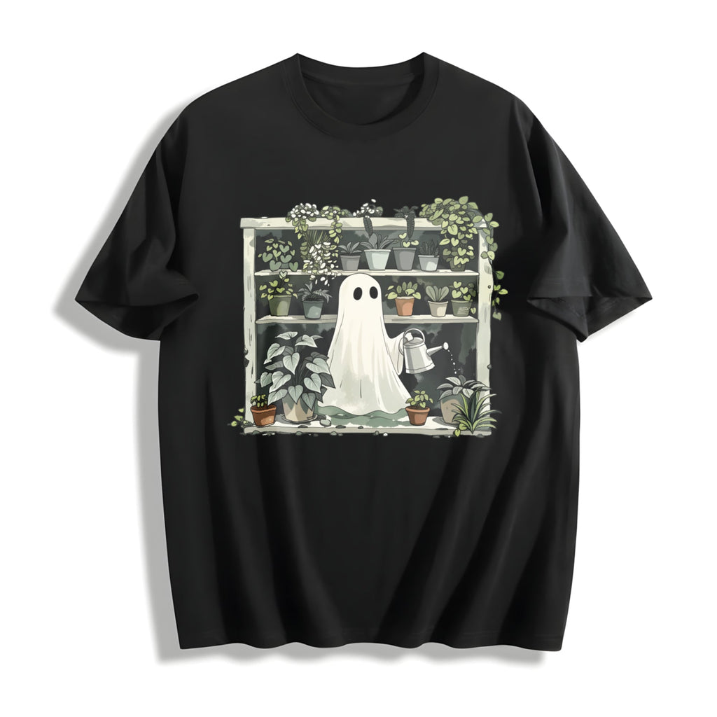 Funny Plant Ghost Cotton T-Shirt product image 1