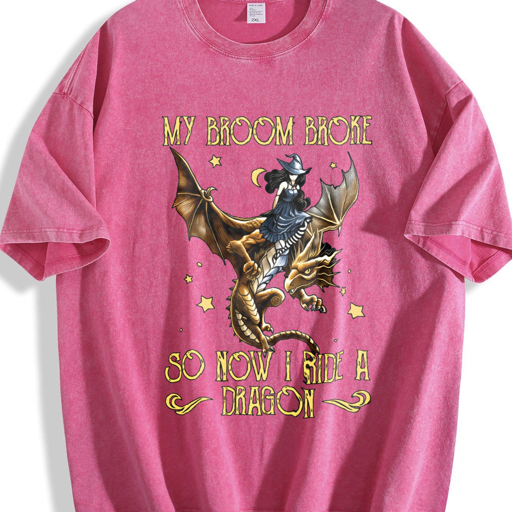 Sister Autumn : Witch Riding A Flying Dragon Letter Vintage product image 7