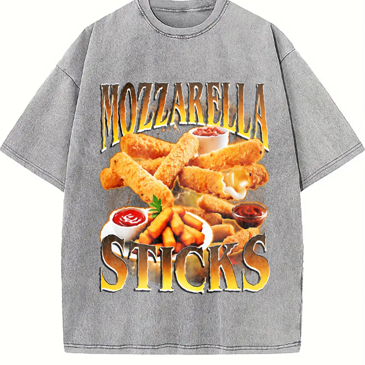 Mozzarella Sticks Vintage Washed T-Shirt product image 5