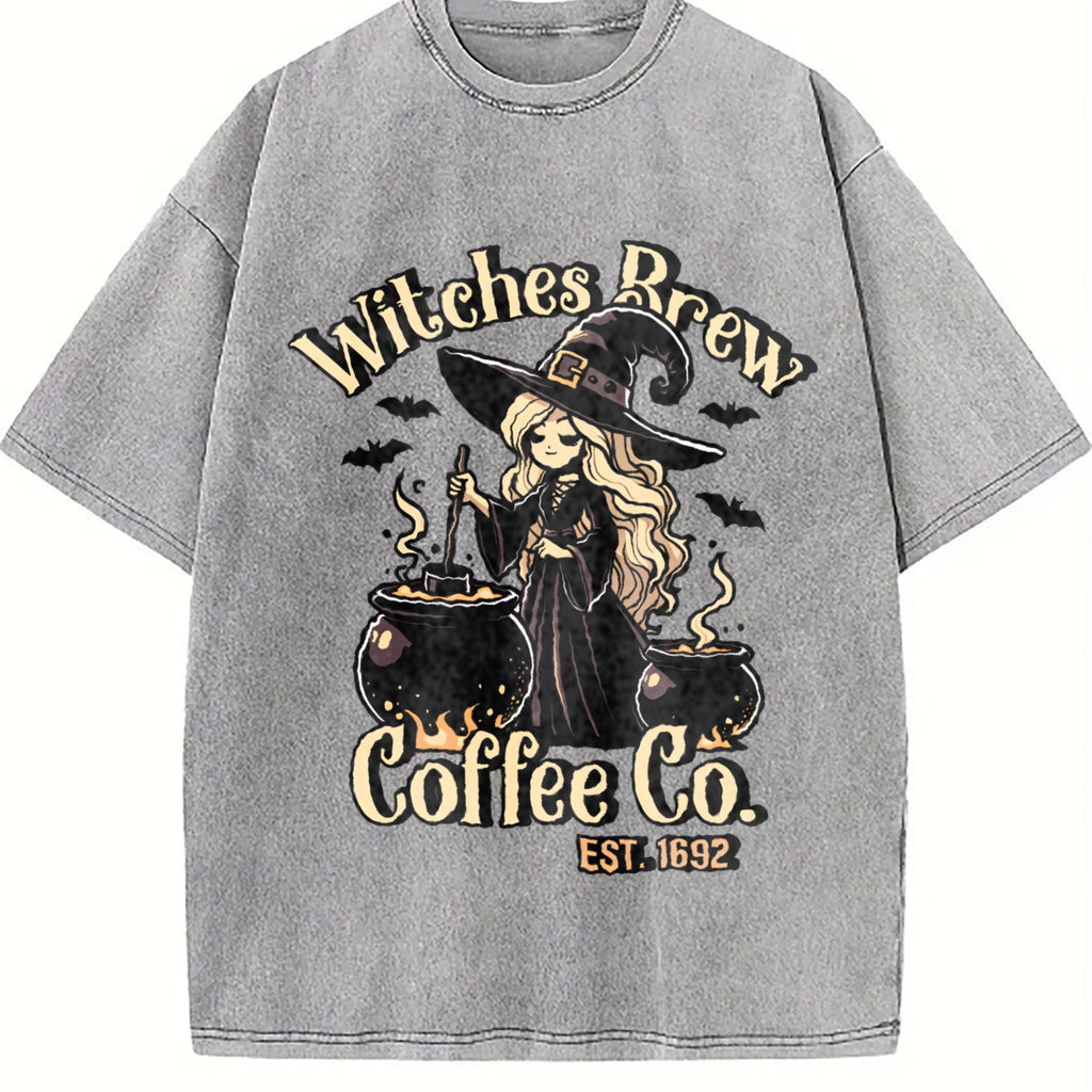Witches Brew Coffee Co Vintage Washed T-Shirt product image 4