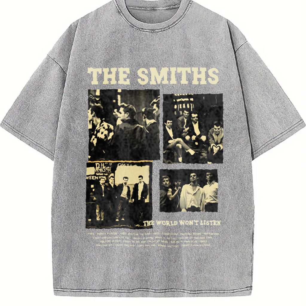 The Smiths Photo Collage Vintage Washed T-Shirt product image 4