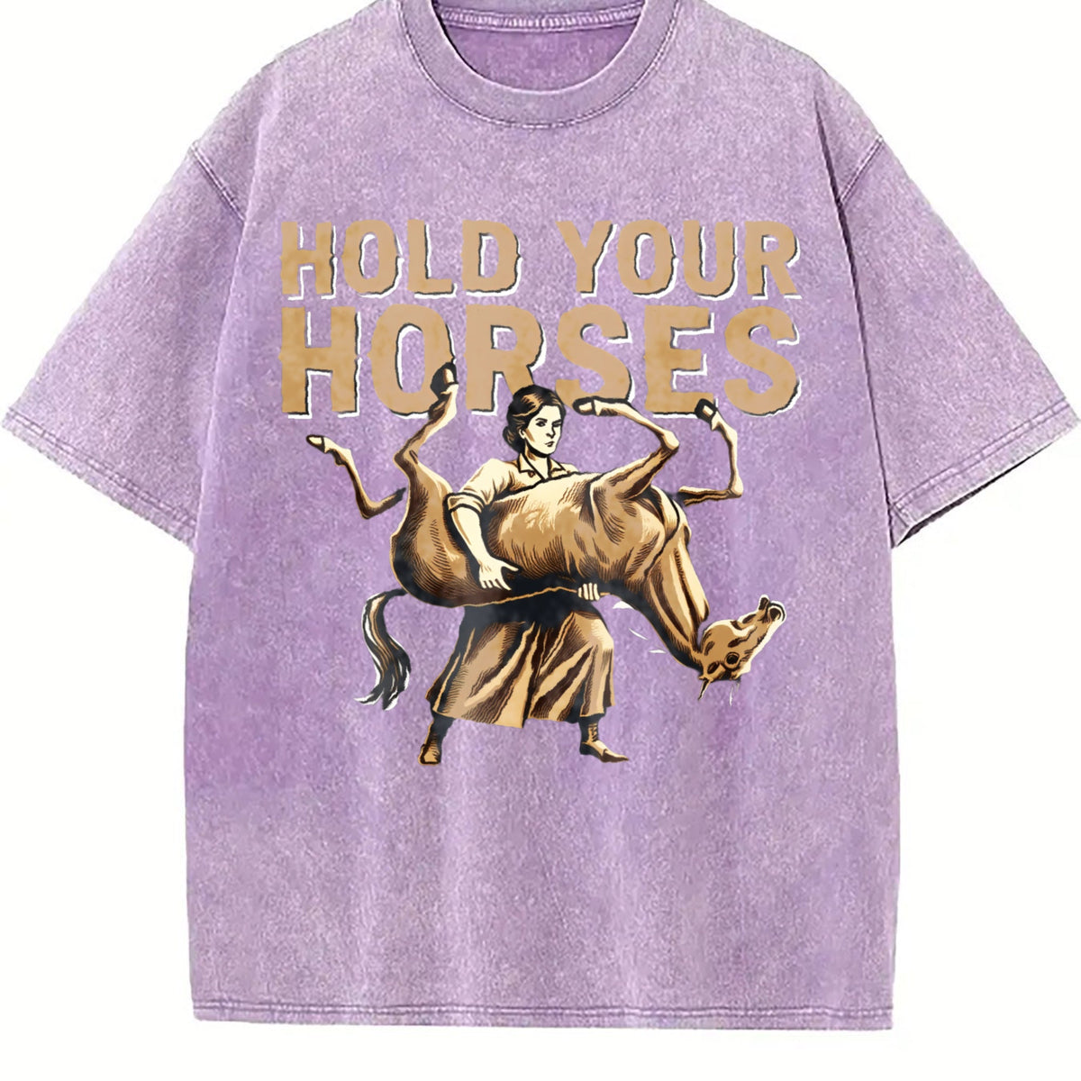 Funny Sarcastic Literal Hold Your Horses Strong Woman product image 6