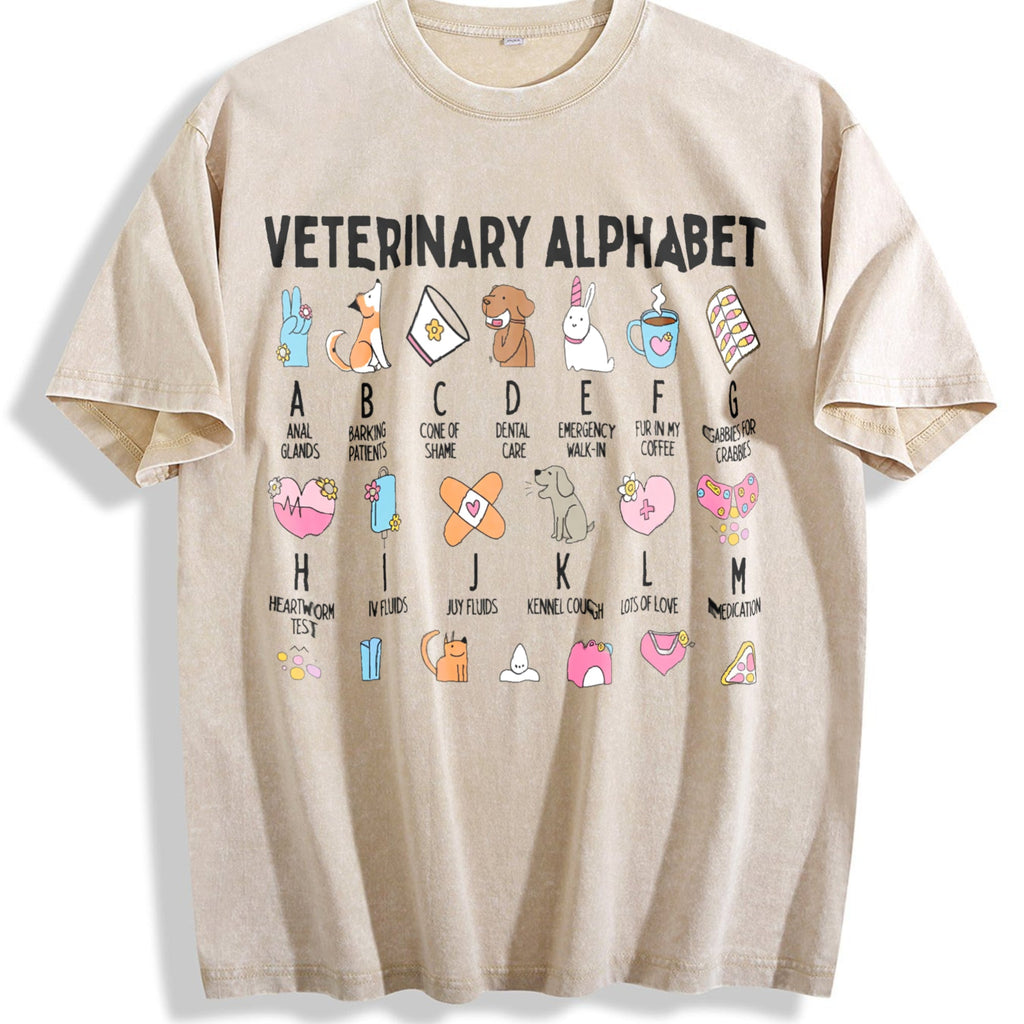 Veterinarian Vintage Washed T-Shirt product image 1
