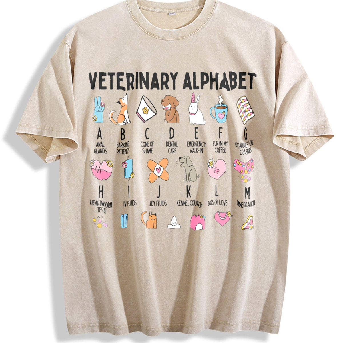 Veterinarian Vintage Washed T-Shirt product image 1