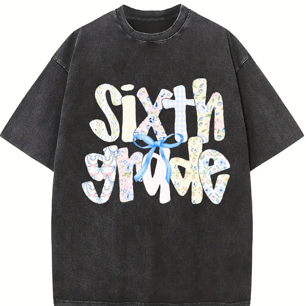 Sixth Grade Teacher Vintage Washed T-Shirt product image 2