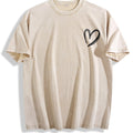 Minimal Outline Heart Vintage Washed T-Shirt product image 1