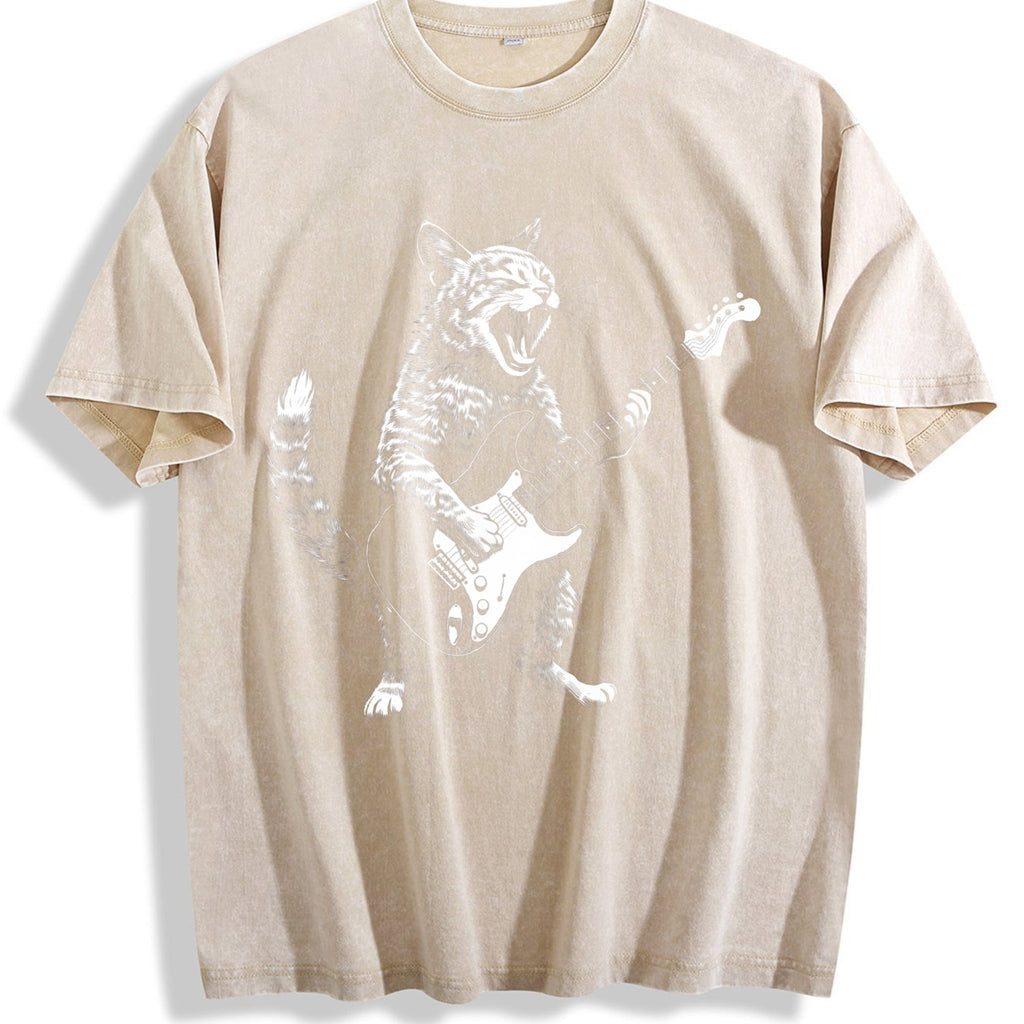 Rock Cat Vintage Washed T-Shirt product image 1