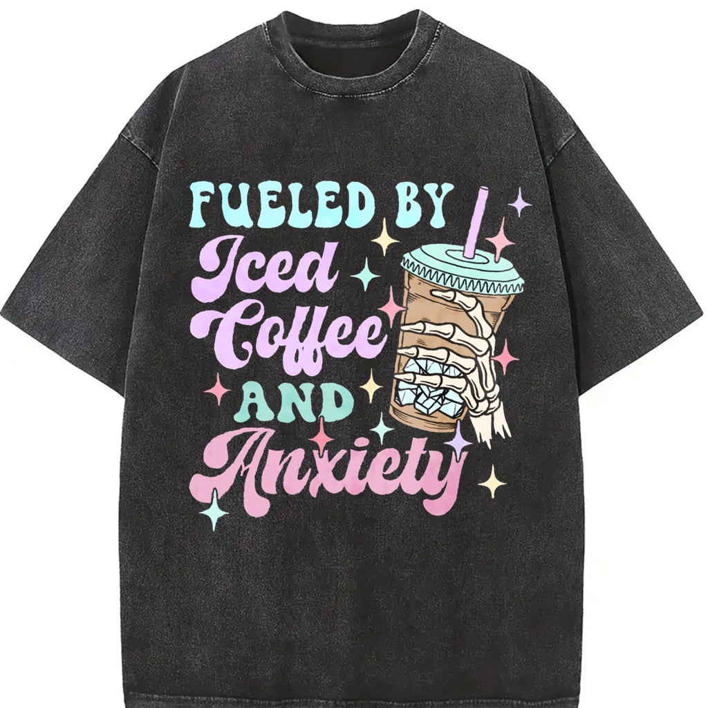 Iced Coffee & Anxiety Mental Awareness - With Vintage product image 2