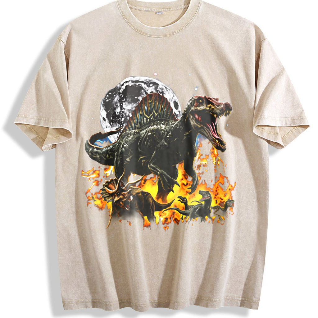 Dinosaur 90s Vintage Washed T-Shirt product image 1
