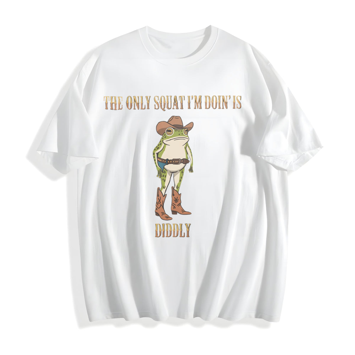 Funny Cowboy Frog Cotton T-Shirt product image 2