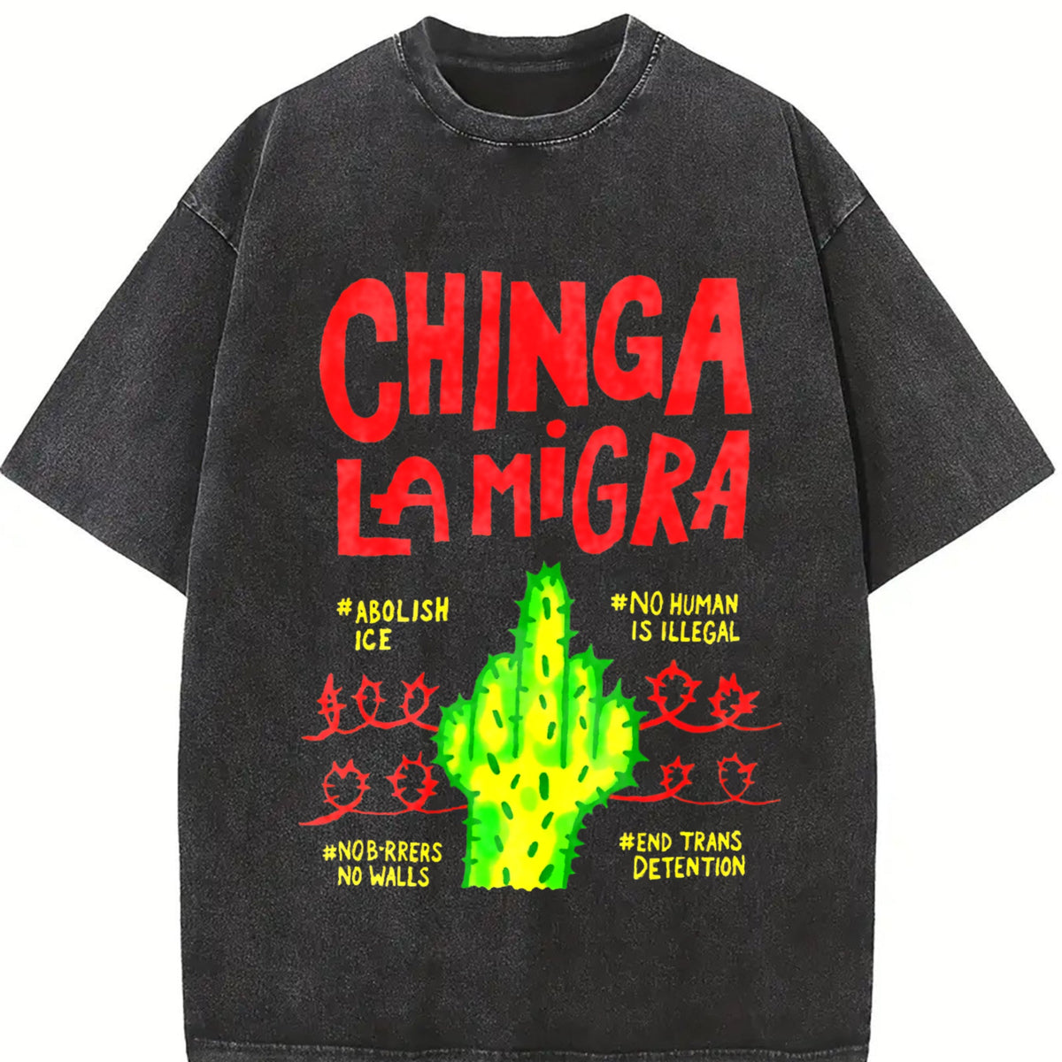 Chinga LA Migra Vintage Washed T-Shirt product image 2