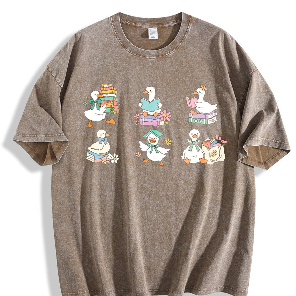 Silly Goose Reading Vintage Washed T-Shirt product image 3