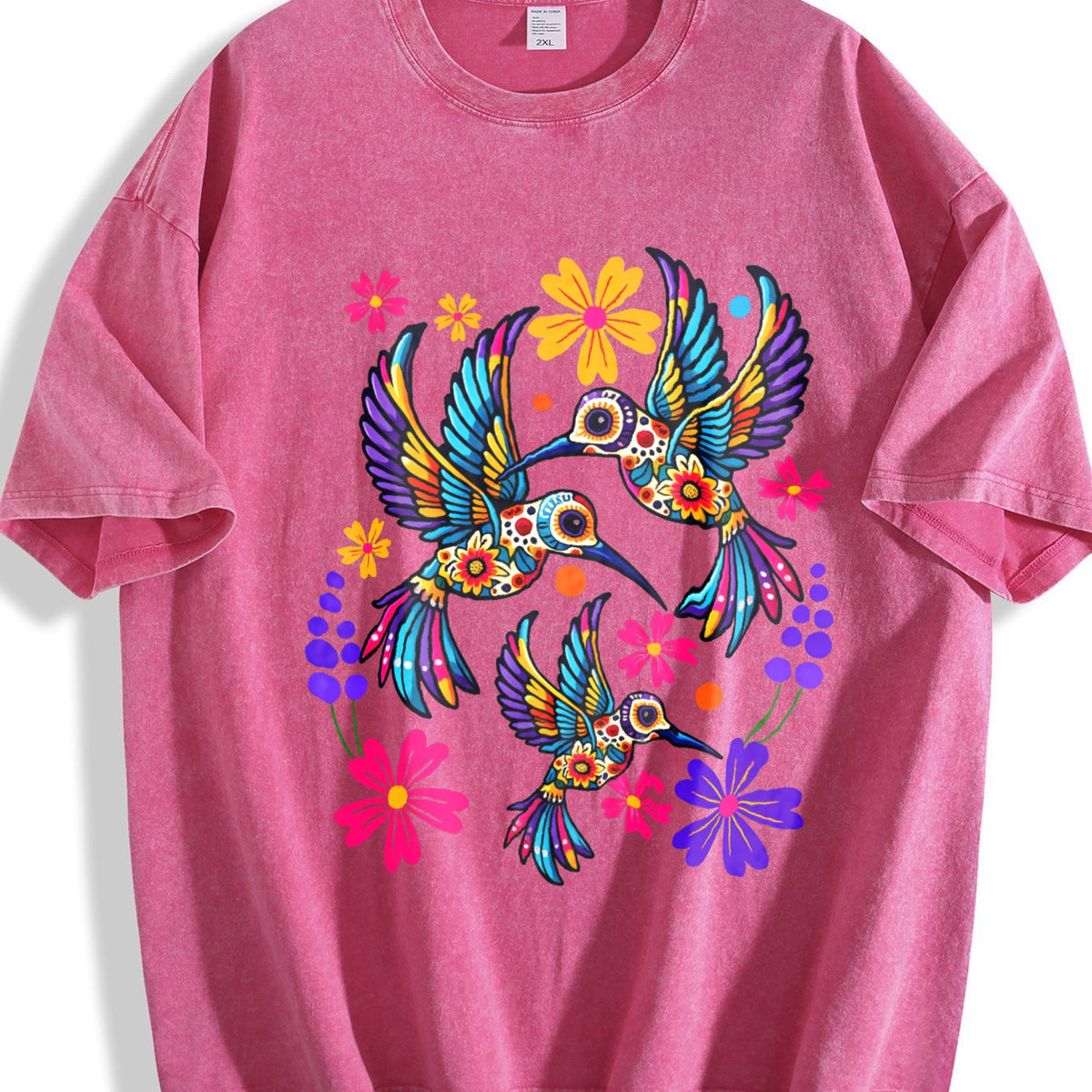 Mexican And Bohemian Vintage Washed T-Shirt product image 7