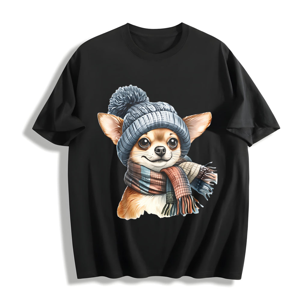 Winter A Chihuahua With Cotton T-Shirt product image 1