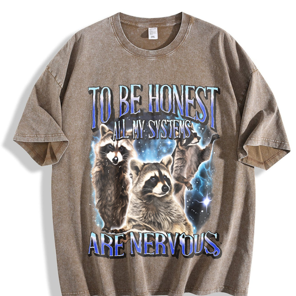To Be Honest All My Systems Are Nervous Vintage Washed product image 3