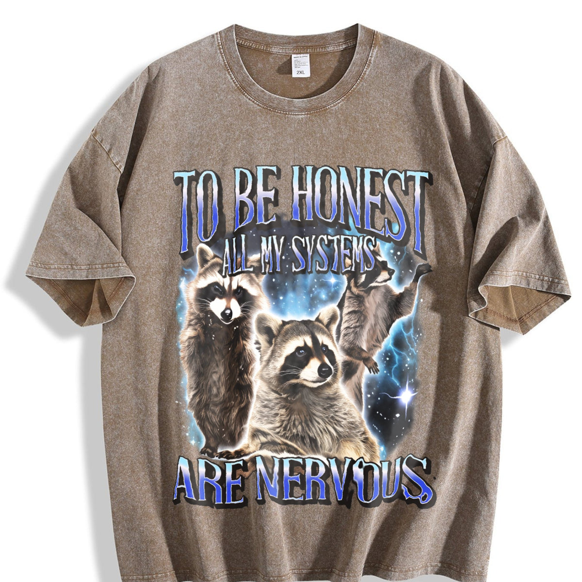 To Be Honest All My Systems Are Nervous Vintage Washed product image 3