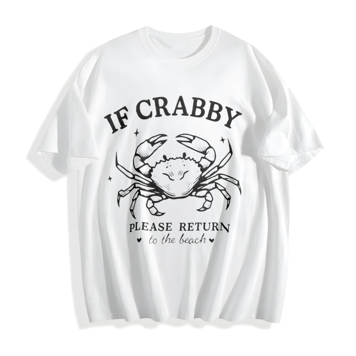 Funny Beach Crab Cotton T-Shirt product image 2
