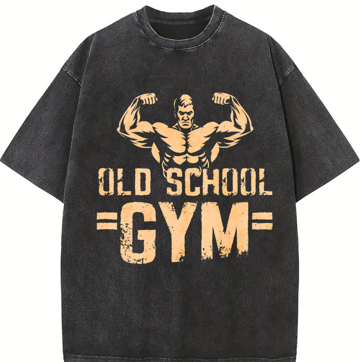 Old School Gym Muscle Hunk Biceps Display Vintage Washed product image 2
