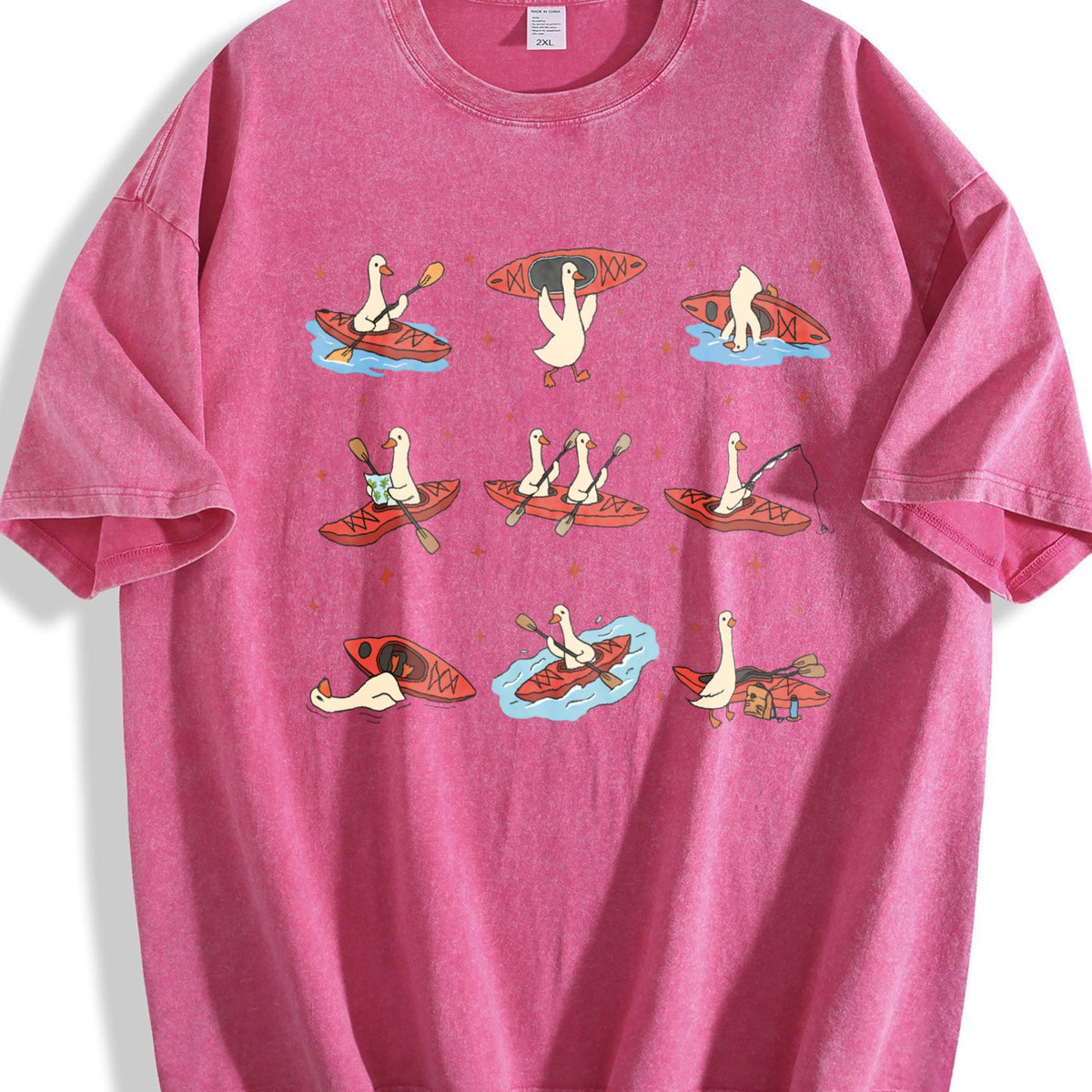 Silly Goose Kayaking Vintage Washed T-Shirt product image 5