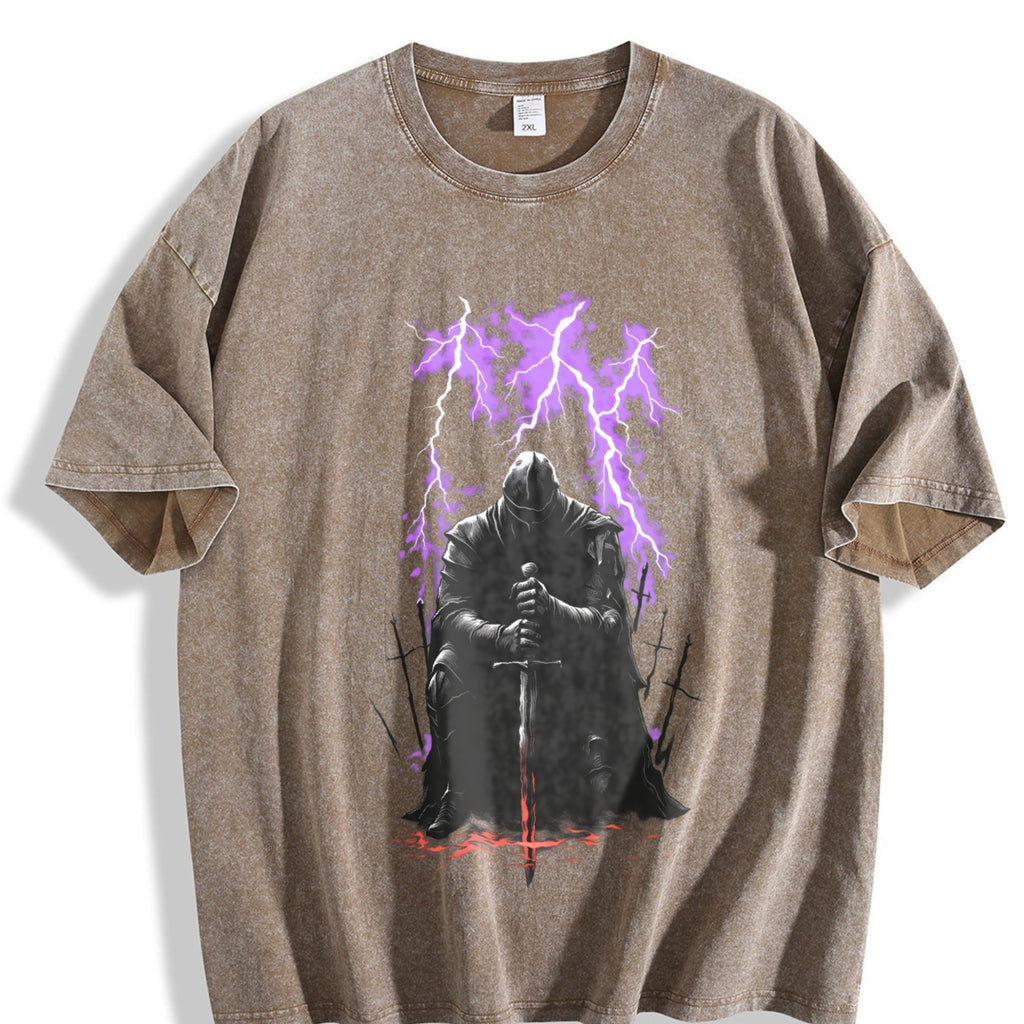 Medieval Knight Dark Fantasy Lightning Warrior Gothic product image 3