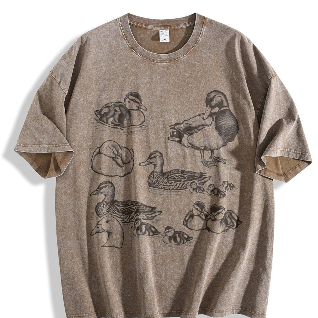 Duck 90s Tattoo Vintage Washed T-Shirt product image 3