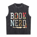 Book Nerd Bookish Lover For Booktok Librarian Idea Men's Washed Tank Top