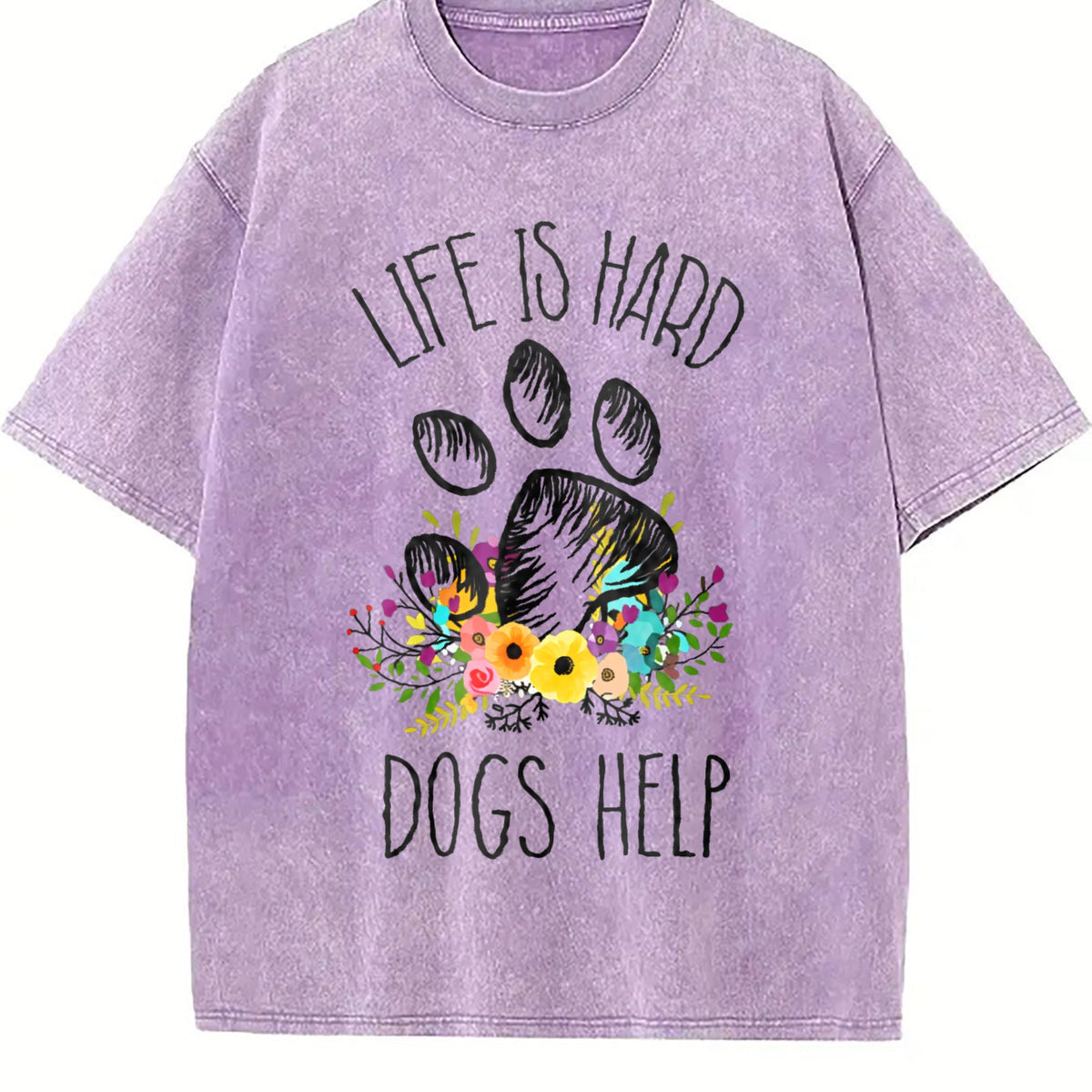 Dogs Help Vintage Washed T-Shirt product image 6