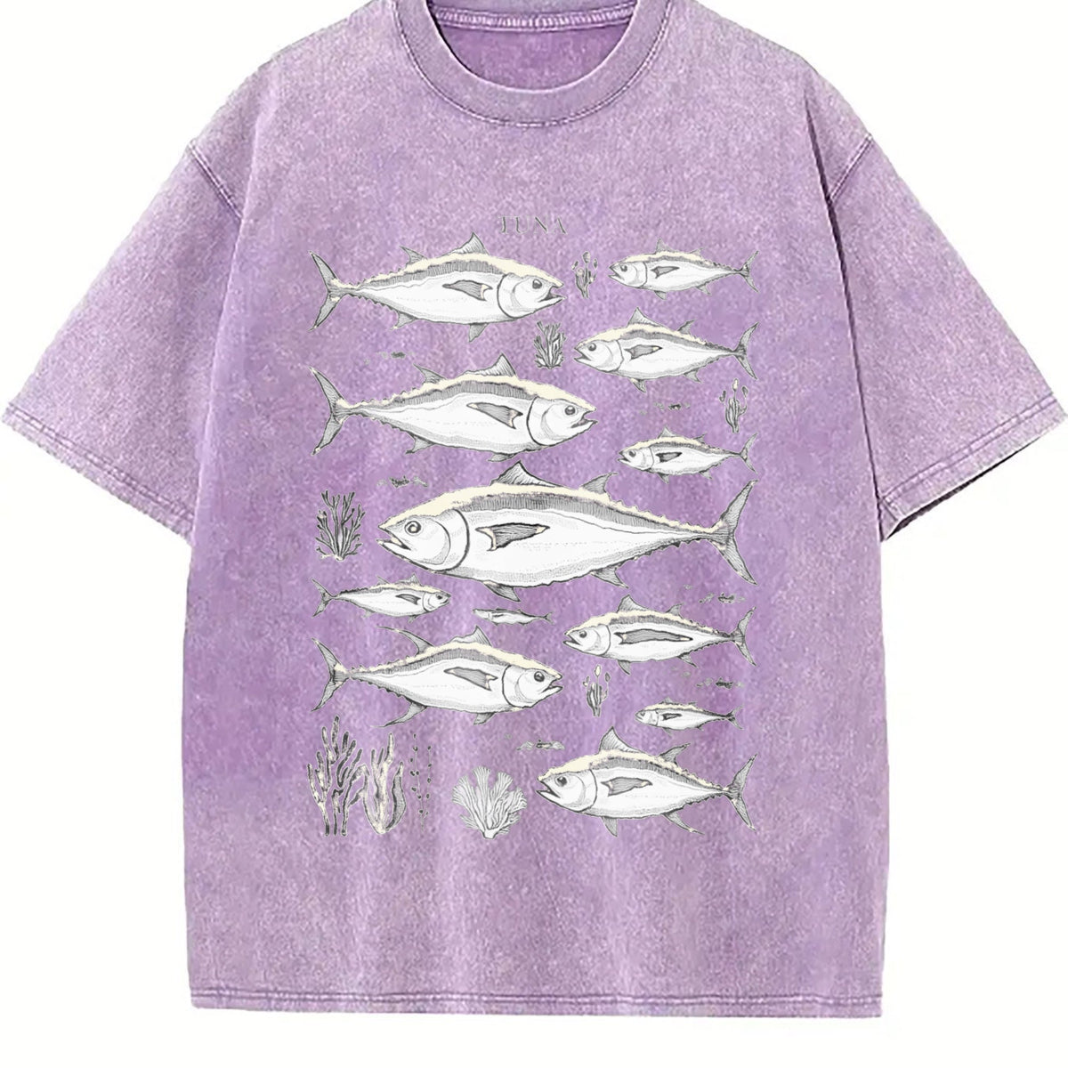 Tuna Fish 90s Vintage Washed T-Shirt product image 6