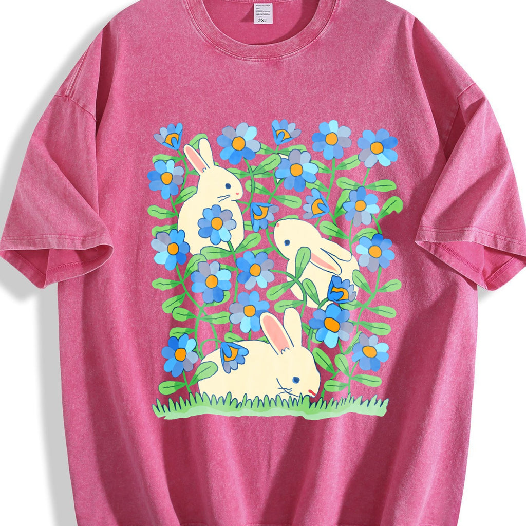 Rabbit Garden Adventure Group Vintage Washed T-Shirt product image 5