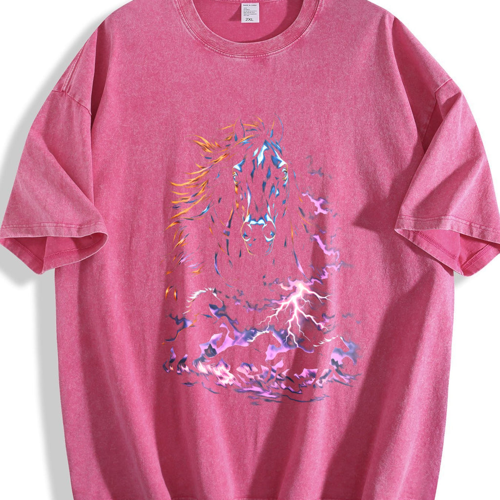 Lightning Horse 90s Vintage Washed T-Shirt product image 7