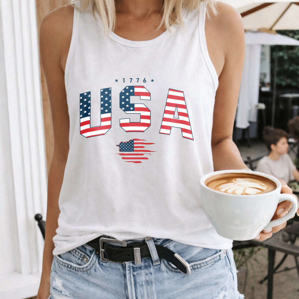 The Theme Of Independence Day In The United States Women's Tank Top