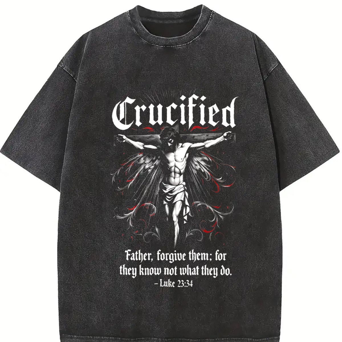 Crucified 90s Vintage Washed T-Shirt product image 2