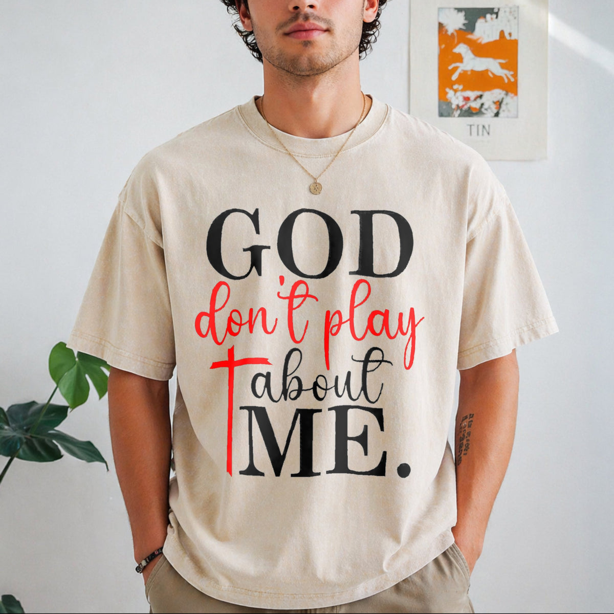 God Dont Play About Me Inspirational Faith Christ Vintage product image 1