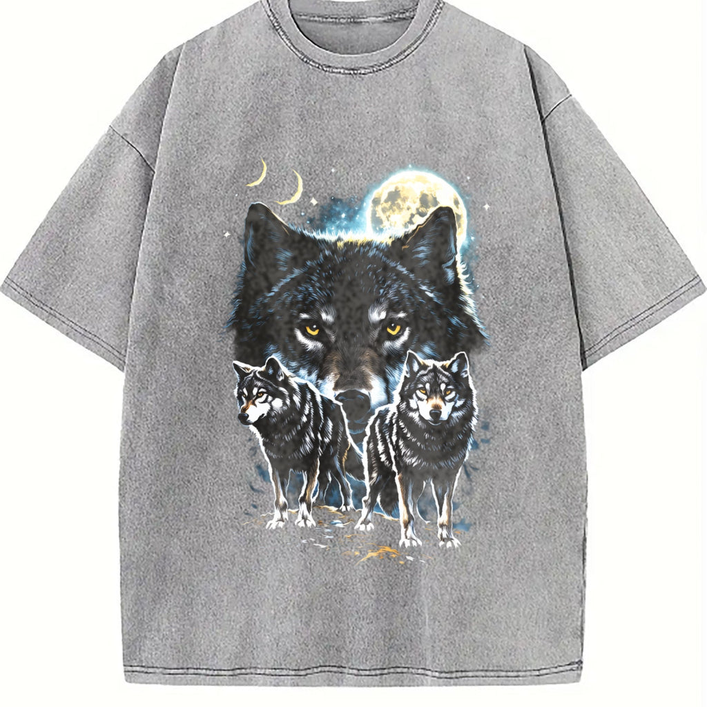 Wolf Spirit Classic 90s Vintage Washed T-Shirt product image 5