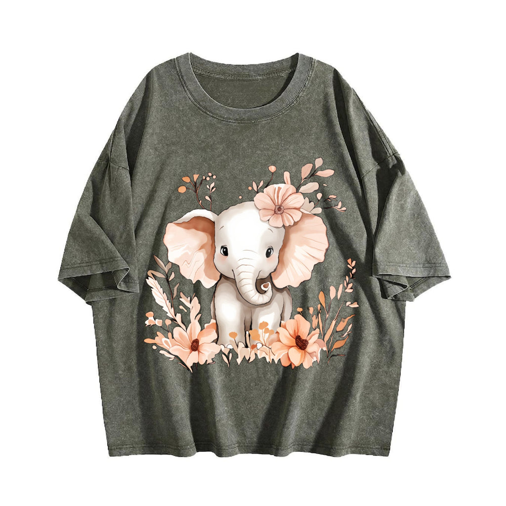 A Cute Elephant Adorned With Animal And Floral It's Vintage product image 4