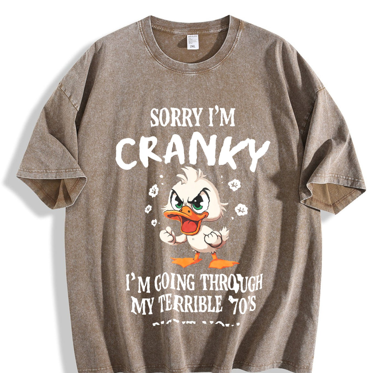 Easter Funny 70s Duck Vintage Washed T-Shirt product image 3