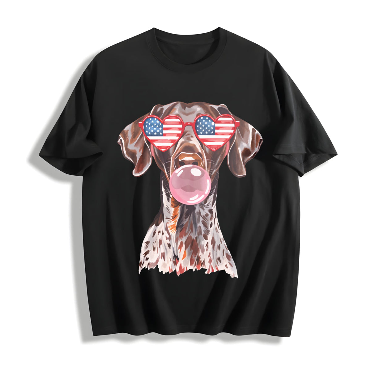 Patriotic Pointer 4th Of July Cotton T-Shirt product image 1