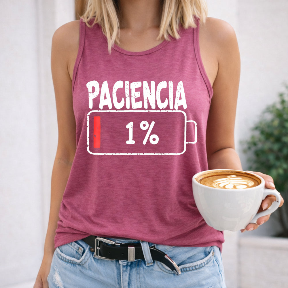 Paciencia One Percent Battery Women's Tank Top