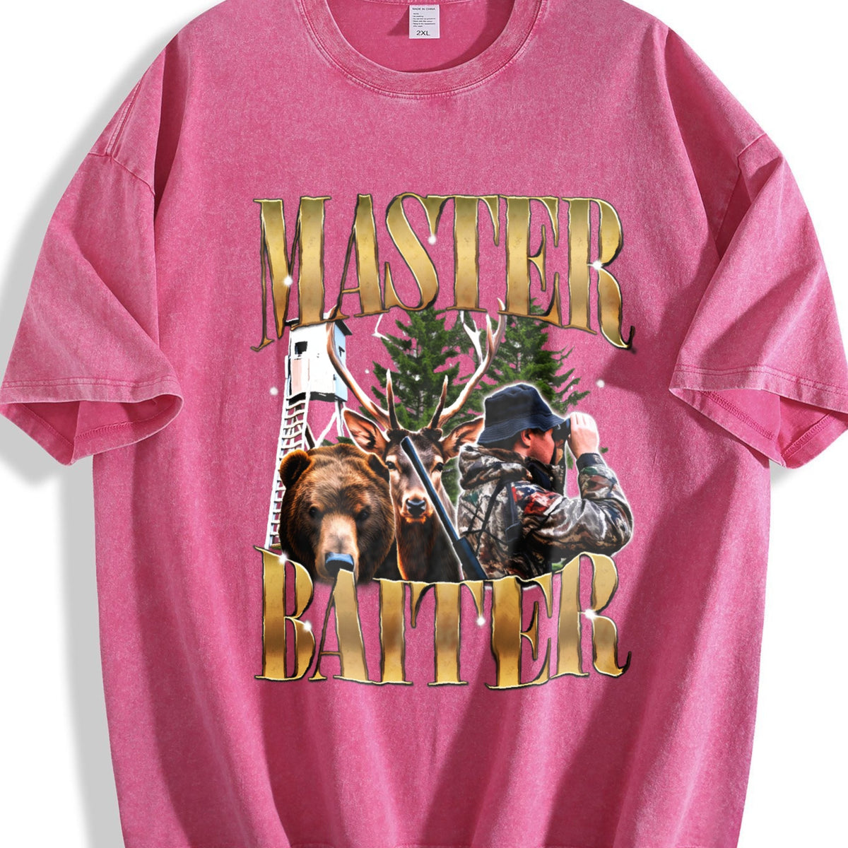 Master Baiter Hunter Vintage Washed T-Shirt product image 7
