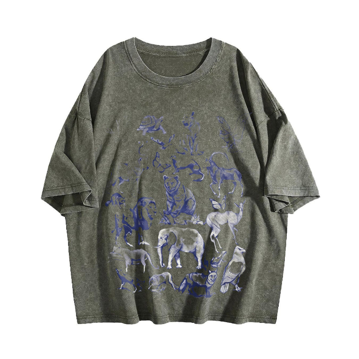 Wild Animals Vintage Washed T-Shirt product image 4