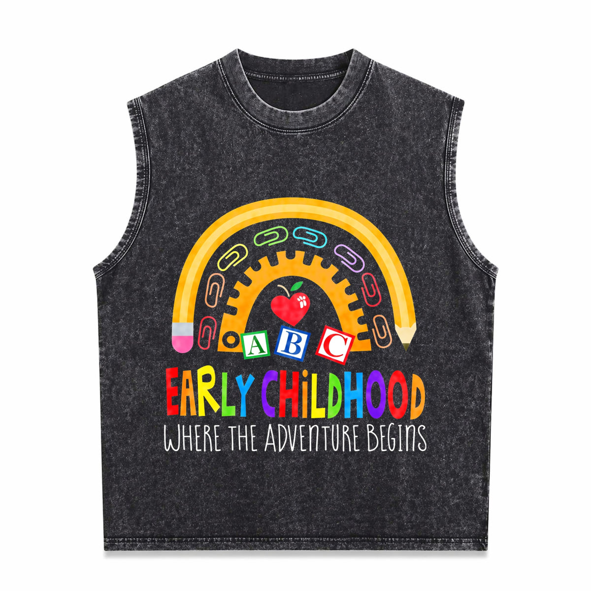 Early Childhood Teachers Men's Washed Tank Top