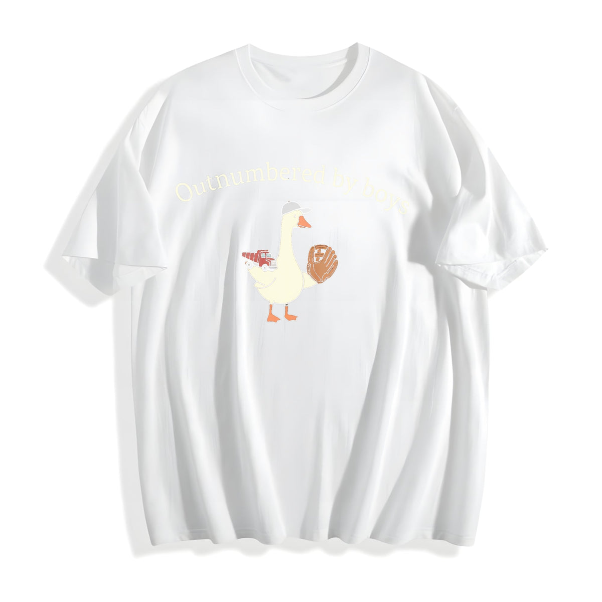 Outnumbered By Boys Goose Cotton T-Shirt product image 2