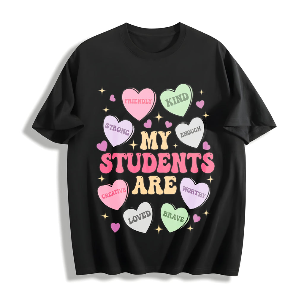 My Students Are My Valentines Cotton T-Shirt product image 1