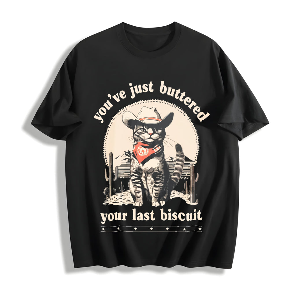 Cowboy Cat Cotton T-Shirt product image 1