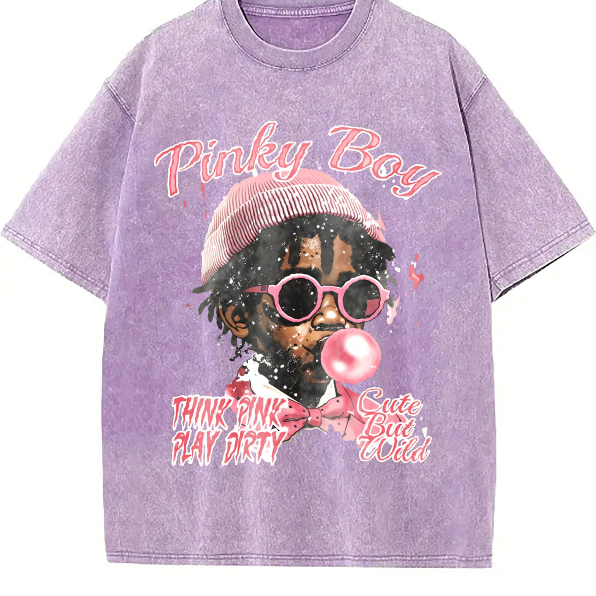 Pink With A Playful Vintage Washed T-Shirt product image 6