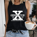 Bright Pink Generation X Letter Racer - Mid-stretch Women's Tank Top